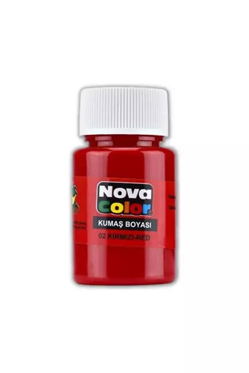 Kumaş Boyası, Canlı Renkler, Solmaz, Tişört, Çanta, Tekstil Boyası-Kırmızı Renk 30Ml-1 Adet