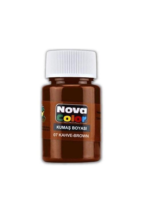 Kumaş Boyası, Canlı Renkler, Solmaz, Tişört, Çanta, Tekstil Boyası-Kahverengi 30Ml-1 Adet
