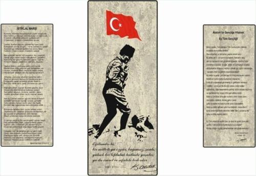 Atatürk Köşesi Digital Seramik Baskı Pano Çalışması