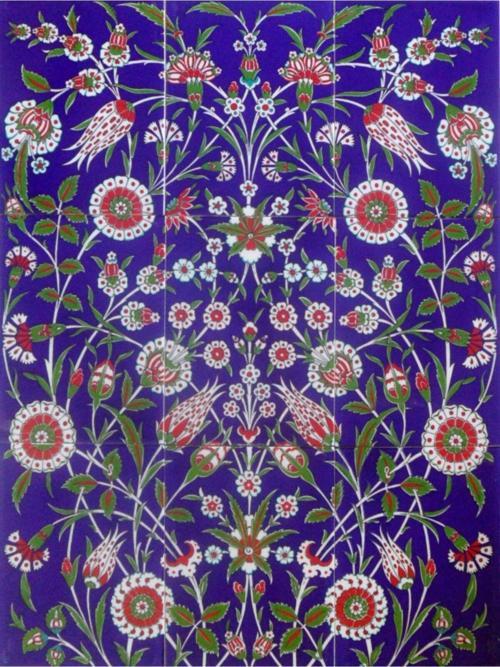 İznik Desenli Kütahya Çini Pano 75x99