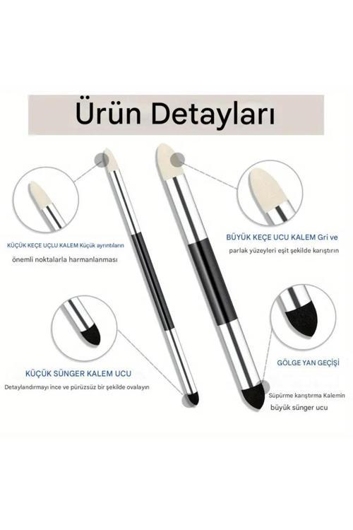 Eskiz Sünger-Keçe Silgi, Yıkanabilir, Kara Kalem Silgi, Gölgelendirme, Porselen Boyama-2 Adet