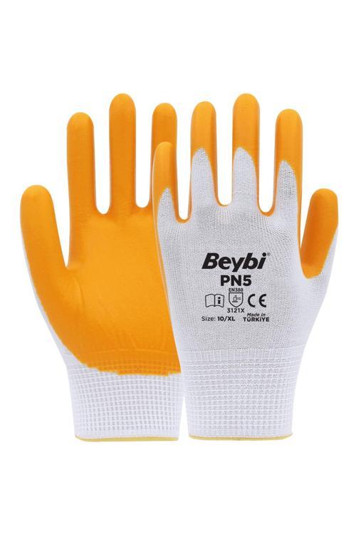 Pn5 Sarı Nitril Kaplı 10 Adet