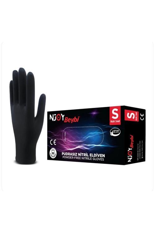 Njoy Pudrasız Siyah Nitril Eldiveni 100 (5 Adet)