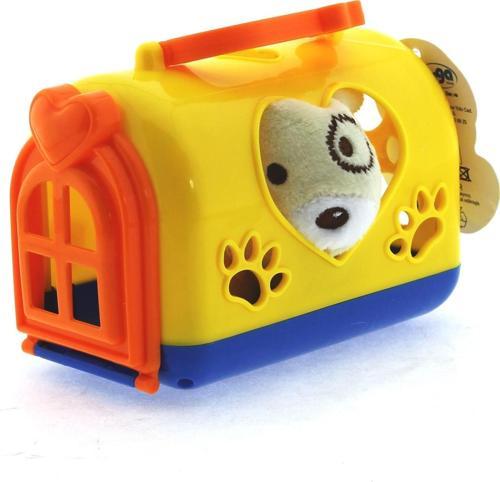 Taşıma Çantalı Peluş Sarı Yavru Köpek