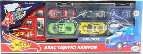 Taşınabilir Die Cast Metal Araçlı Kamyon