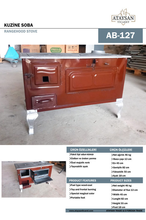 Kuzine Sac Soba Odunlu Kömürlü 46 Kg