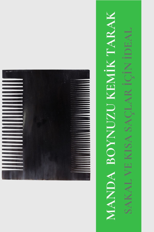 Manda Boynuzdan Tarak Doğal Kemik Tarak Bit Tarağı Sakal Tarağı