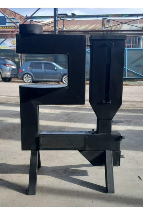 Pelet Soba İki Camlı Roket Tipi Pelet Soba