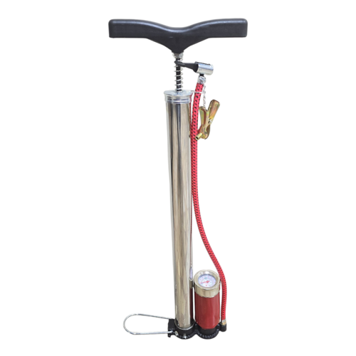 B.H.D BHD00324 T Saplı Saatli Krom Hava El Pompası 60cm