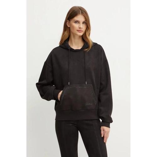 Eco Kadın Siyah Scuba Sweatshirt W4BQ09KAUJ2-JBLK