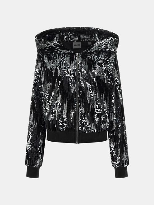 Sequins Kadın Siyah Aktif Sweatshirt V5BQ02K1922-JBLK