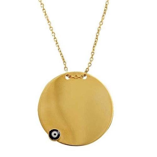 Plaka Kolye 2,96 Gram 14 Ayar Altın