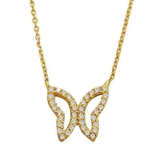 Kelebek Kolye 2,09 Gram 14 Ayar Altın
