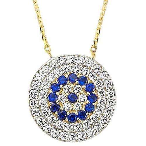 Sosyete Gözü Kolye 2,33 Gram 14 Ayar Altın
