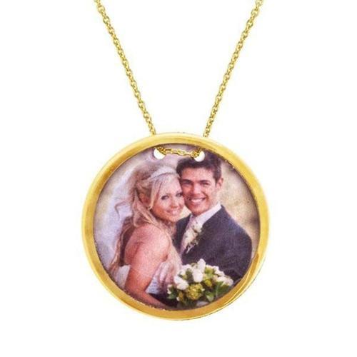 Fotoğraflı Plaka Kolye 4,80 Gram 14 Ayar Altın