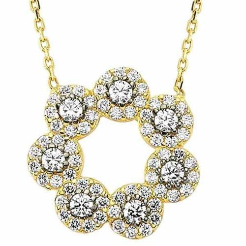 Papatya Kolye 3,07 Gram 14 Ayar Altın