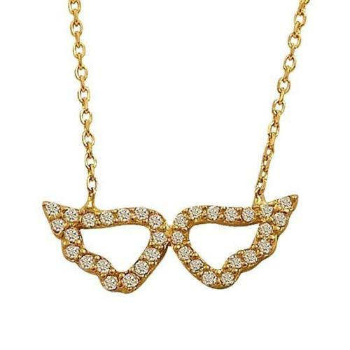 Melek Kanadı Kolye 1,99 Gram 14 Ayar Altın