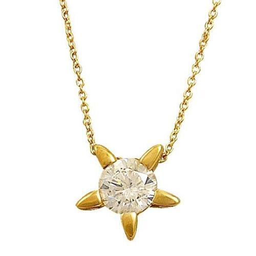 Tektaş Yıldız Kolye 1,44 Gram 14 Ayar Altın