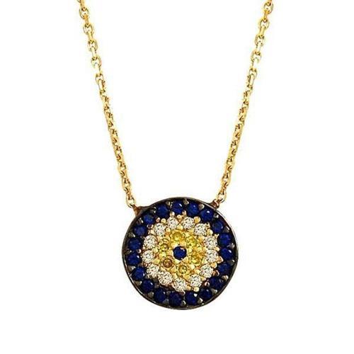 Sosyete Gözü Kolye 2,38 Gram 14 Ayar Altın