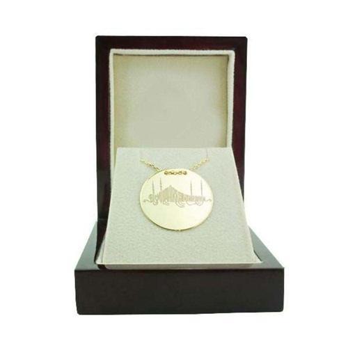 Dua Plaka Kolye Besmele (1) 3,50 Gram 14 Ayar Altın