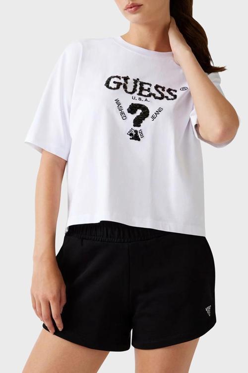 Aurélie Kadın Beyaz Aktif Boxy Fit T-Shirt V4YI06I3Z14-G011