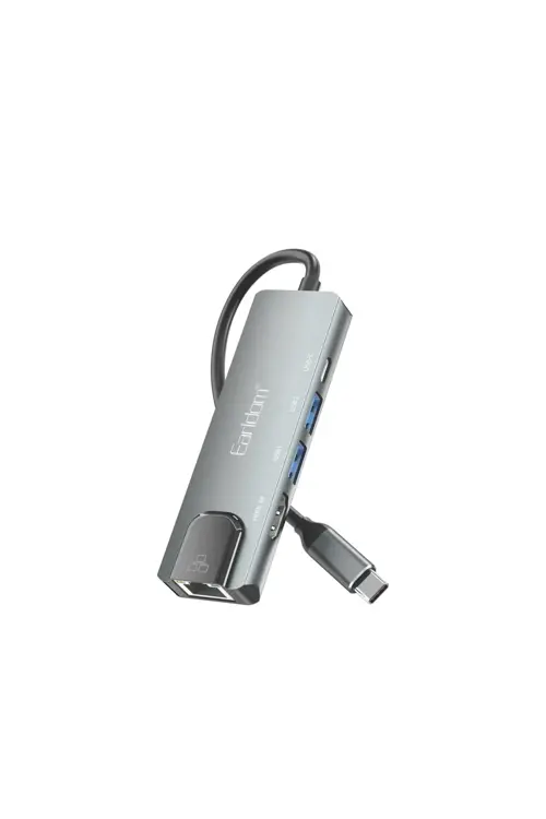 5in1 4K HDMI Usb-C Dönüştürücü - Gri