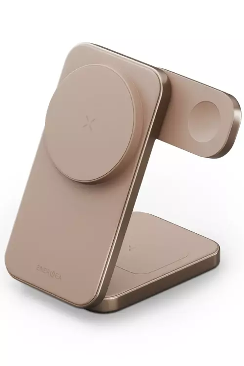 MagTrio Plus 3in1 Qi2 15W Şarj Standı-Gold