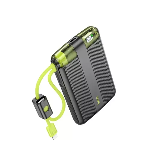 Dual Kablolu 20W 10000 mAh Powerbank-Siyah