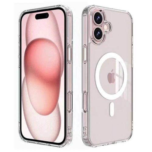 iPhone 16 Ace Şeffaf Magsafe Kapak - Şeffaf