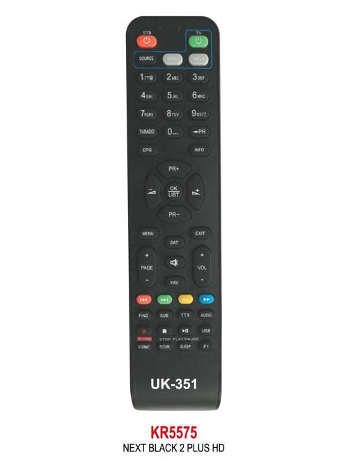 BLACK 2 PLUS HD UYDU KUMANDASI