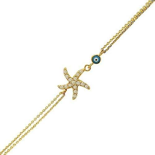 Deniz Yıldızı Bileklik 2,55 Gram 14 Ayar Altın