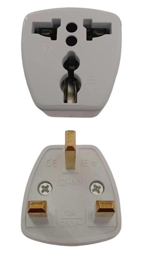 Türk Fişini - İngiliz Fişine Çevirecek Erkek Adaptör (İngiliz Prizini Türk Prizine Çevirme Apa