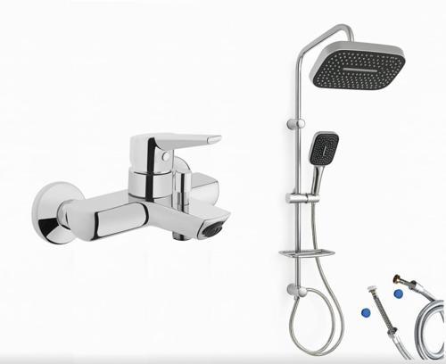 Solid S Banyo Bataryası + Doppo Prime Lux Tepe Duş Sistemi