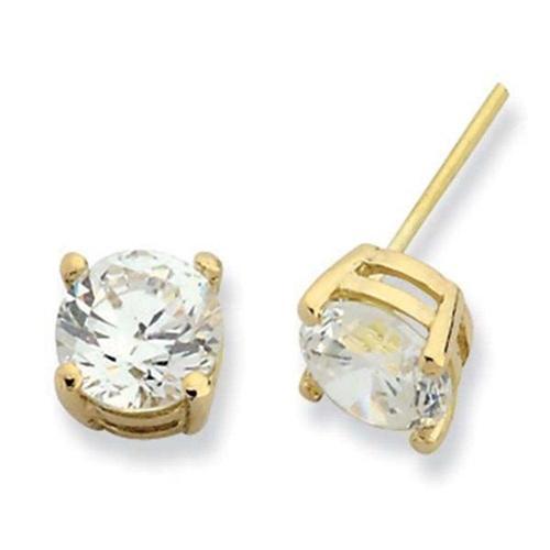 Küpe Tek Taş Tırnaklı 1,46 Gram 14 Ayar Altın