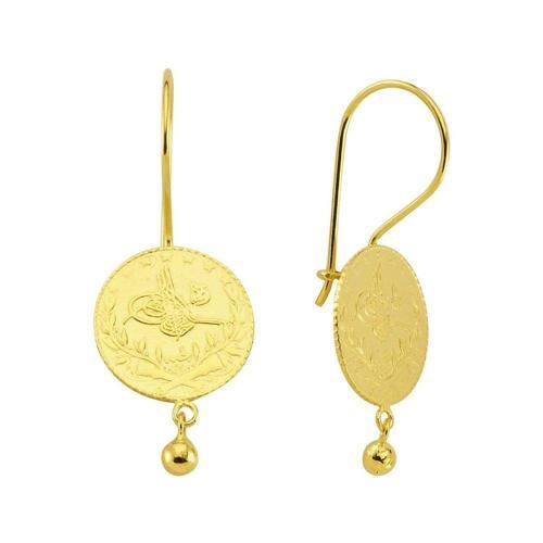 Reşat Altınlı Damla Küpe 5,45 Gram 22 Ayar Altın