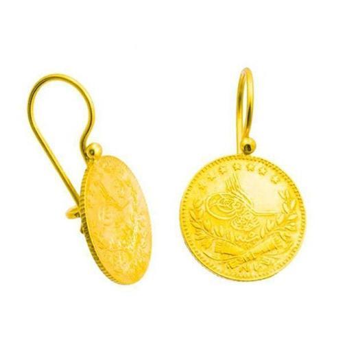 Reşat Çeyrekli Küpe 4,30 Gram 22 Ayar Altın