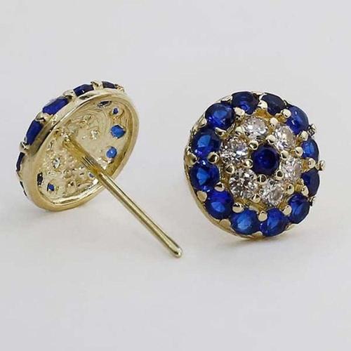 Küpe Sosyetegözü 0,99 Gram 14 Ayar Altın