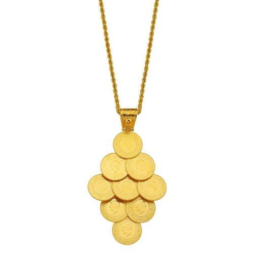 Çeyrek Altınlı 22 Ayar Kolye 25.80 Gram