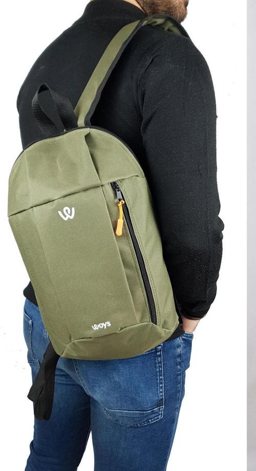 Unisex Haki Yeşil Kamp Bisiklet Yürüyüş Mini Sırt Çantası