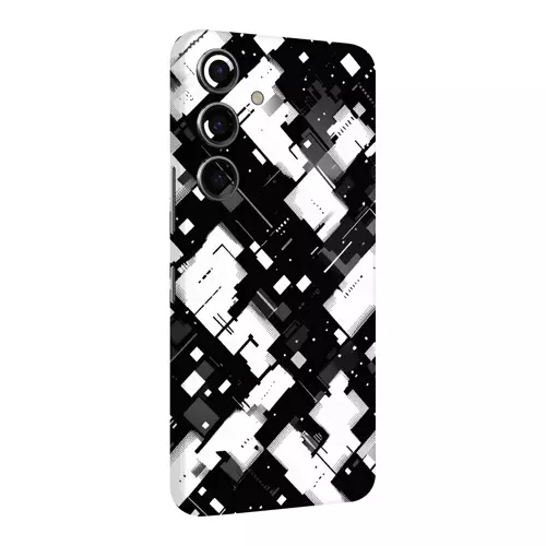 Samsung S23 Fe Kaplama Siyah Beyaz Pixel