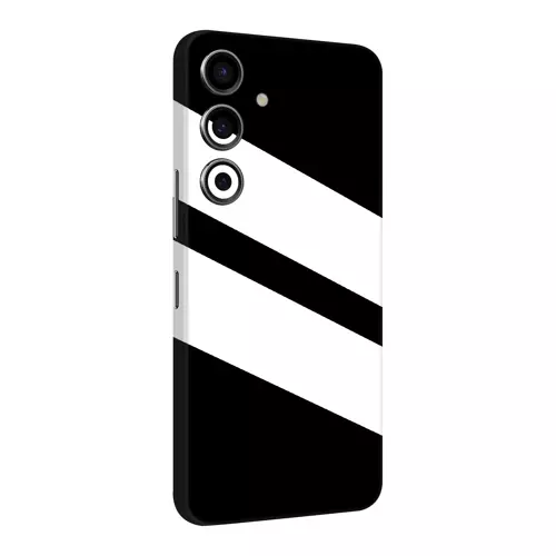 Samsung S23 Fe Kaplama Siyah Beyaz Şerit