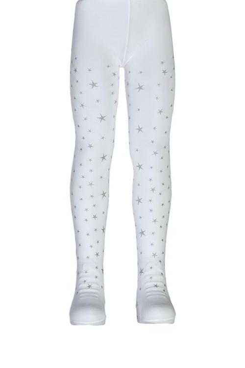 Kız Çocuk Mus Külotlu Çorap Simli Mikro 50 den Rüya Desenli Dore FLR795