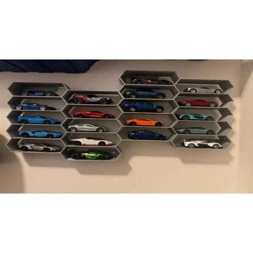 1/64 Oyuncak Araç Uyumlu Duvar Garajı (20 Araçlık Set) 2 adet garaj