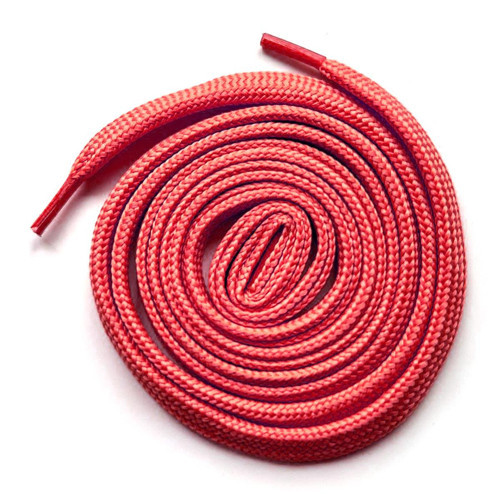 Kırmızı 1 cm Kalınlığında 1 Çift Yassı Spor Ayakkabı Bağcığı