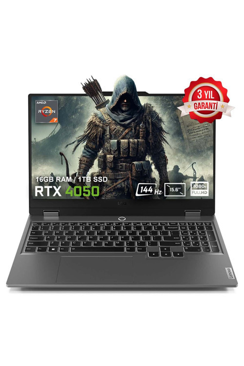 Loq 15Arp9 83Jc00E3Trv4 Ryzen 7-7435Hs 16Gb 1Tb Rtx4050 15.6İnç Freedos Gaming Laptop
