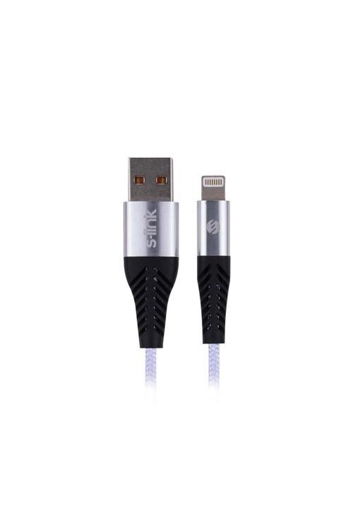 S-Lınk Sl-Stm55L 3A Fast Şarj Lightnıng Data Şarj Kablosu- Silver