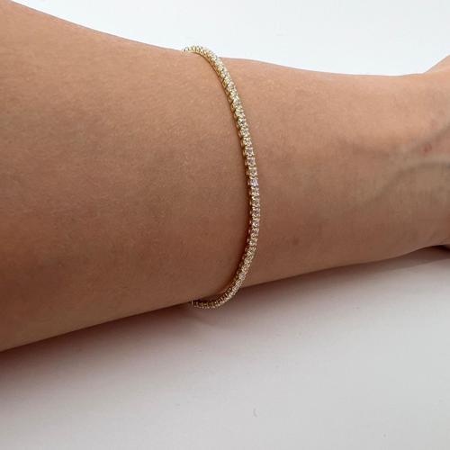 Biem Gold Renk Su Yolu Taşlı Bileklik