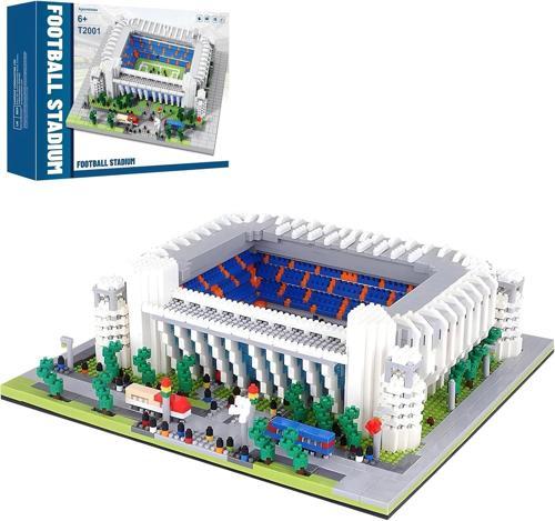CAXIMSY Futbol Stadyumu Yapı Taşları Setleri, Futbol Mimarisi - 3500+ Parça - Beyaz