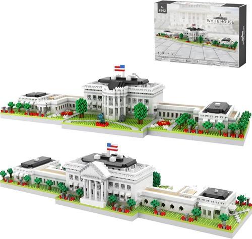 CAXIMSY Beyaz Saray Mikro Mini Yapı Blok Setleri Landmark Serisi - 3000 Parça