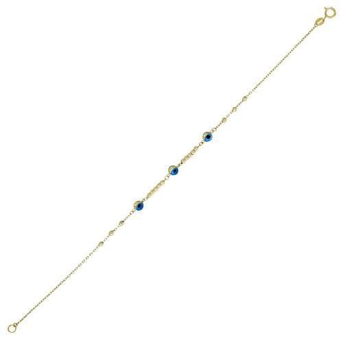 Altın Nazar Boncuklu Bileklik T075587